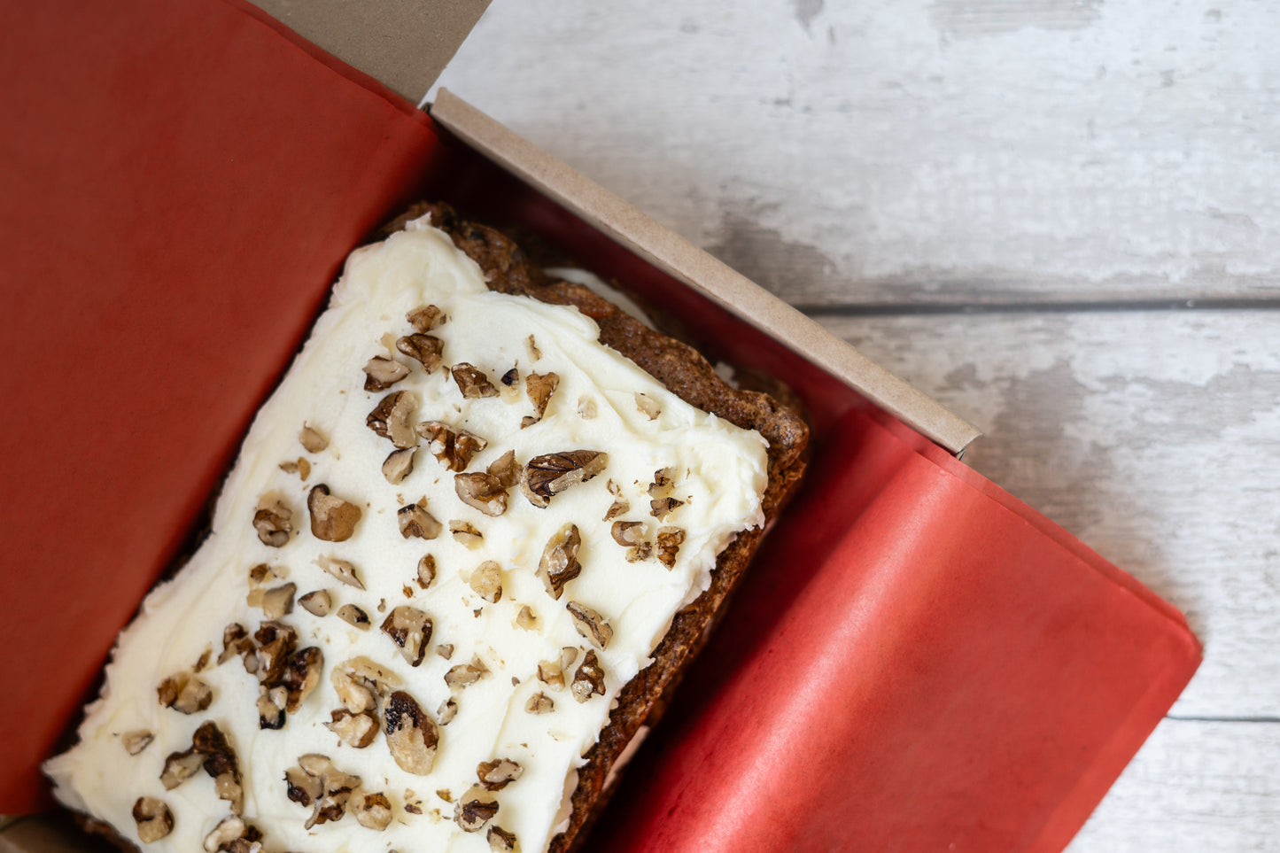 Customisable Rectangular Carrot Cake