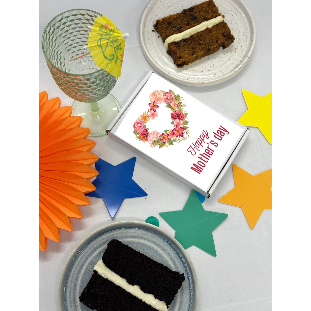 Flower Heart - Mother's Day Cake Card