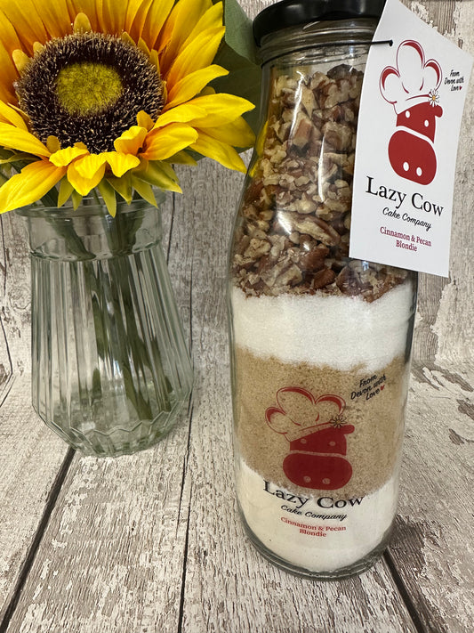 Cinnamon & Pecan Blondies - Bottle Bakes