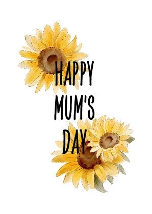 Sunflower - Mother's Day Cake Card