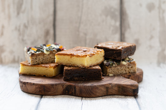 Lazy Cow Mix - A box packed with Hunky Brownies, Lucious Blondies and Squidgy Happy Slices