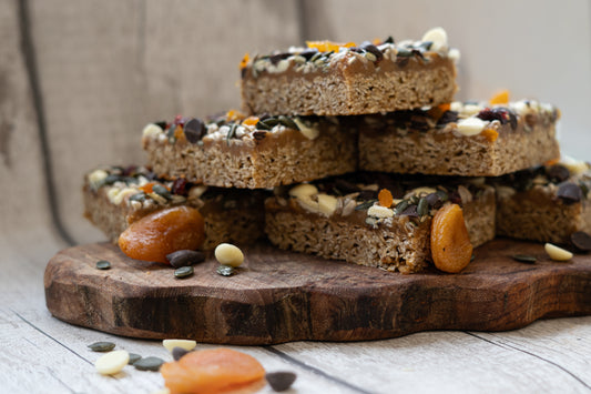 Six Box of Happy Slice- squidgy flapjack topped with luxurious, creamy caramel