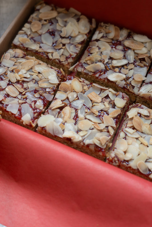 Six Box of Raspberry Bakewell Flapjack