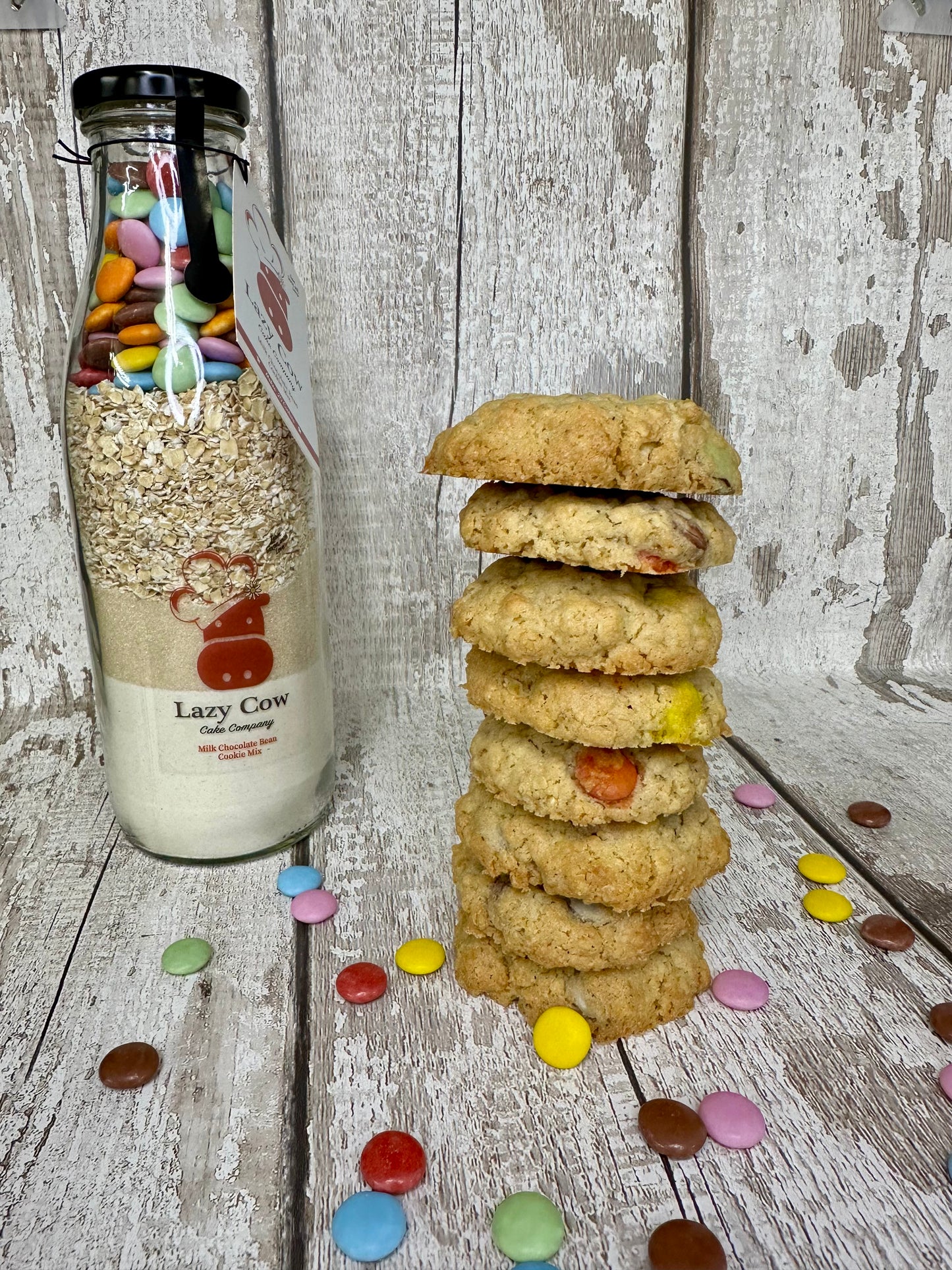 Milk Chocolate Bean Cookies - Bottle Bakes